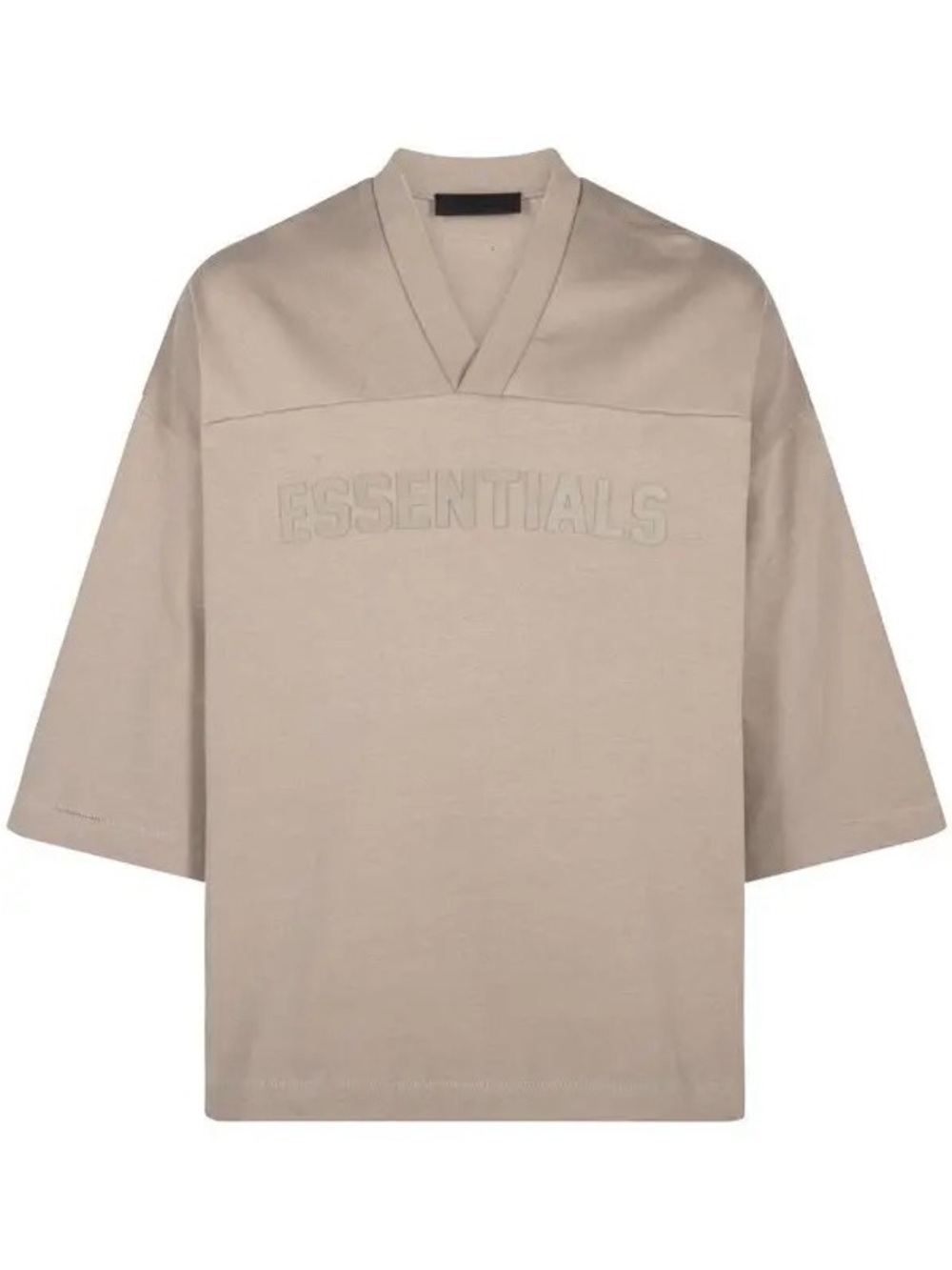 Fear of God Essentials Embossed Football T-Shirt Taupe XL NWOT